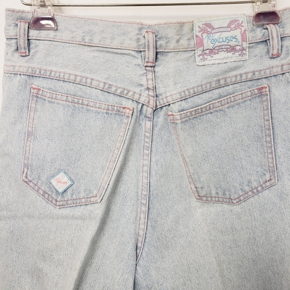 Vintage 80s Collector's No Excuses Peg Legged Jeans 24" Rib Cage EUC - Picture 6 of 15